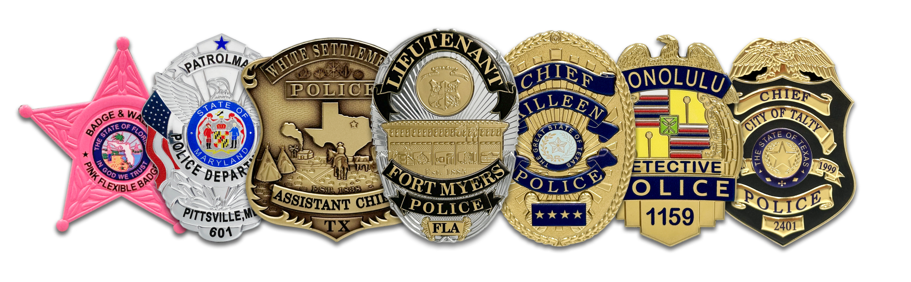 Flexible badges badge and wallet